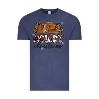 Vintage Denim howdy christmas Vintage Tee - MaliasSmallBusiness