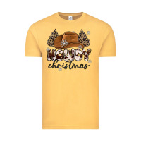 Vintage Mustard howdy christmas Vintage Tee - MaliasSmallBusiness