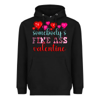 Black somebody's fine ass valentine Heavyweight Hoodie - OliviaCreatesArt