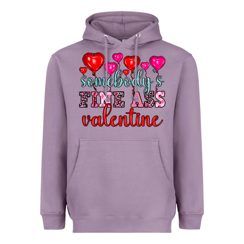 Somebody's Fine Ass Valentine Heavyweight Hoodie by OliviaCreatesArt | Teevron