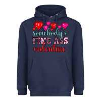 Navy somebody's fine ass valentine Heavyweight Hoodie - OliviaCreatesArt