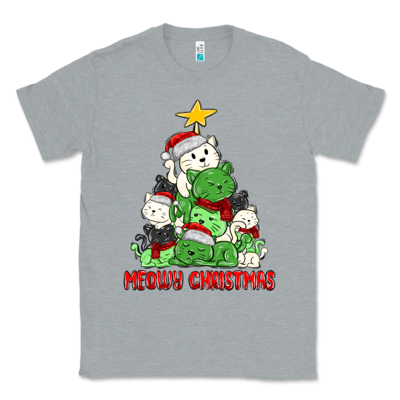 Meowy Christmas Cat Tree Classic Tee by MaliasSmallBusiness | Teevron