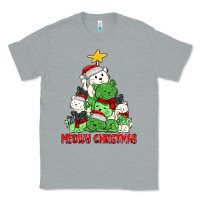 Heather Grey meowy christmas cat tree Classic Tee - MaliasSmallBusiness