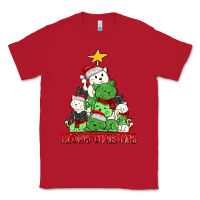 Red meowy christmas cat tree Classic Tee - MaliasSmallBusiness