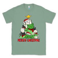 Sage meowy christmas cat tree Classic Tee - MaliasSmallBusiness