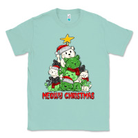 Seafoam meowy christmas cat tree Classic Tee - MaliasSmallBusiness