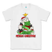 White meowy christmas cat tree Classic Tee - MaliasSmallBusiness