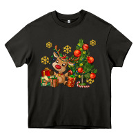 Asphalt reindeer and christmas tree Heavy Core Tee - AdoDesignShop