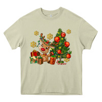 Mossy reindeer and christmas tree Heavy Core Tee - AdoDesignShop