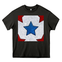 Asphalt Glitter 4th Of July Seamless Pattern Heavy Core Tee - BundleAndBundleShop