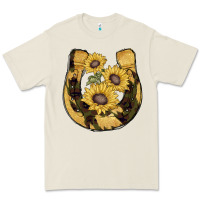 Bone horseshoe sunflower camouflage Premium Tee - AdoDesignShop