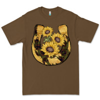 Cacao horseshoe sunflower camouflage Premium Tee - AdoDesignShop