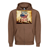Chestnut my rights don't end Zipper Hoodie - TumblerDesignByShophia