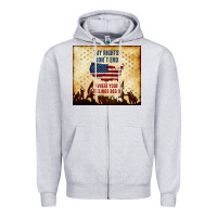 My Rights Don't End Zipper Hoodie | Teevron