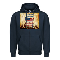 Navy my rights don't end Zipper Hoodie - TumblerDesignByShophia