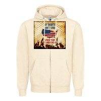 Sandshell my rights don't end Zipper Hoodie - TumblerDesignByShophia
