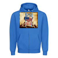 True Royal my rights don't end Zipper Hoodie - TumblerDesignByShophia