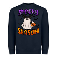 Navy spooky season Heavyweight Sweatshirt - BarkalooDesign