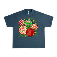 Merry Christmas Tree Ball Urban Heavy Tee | Teevron