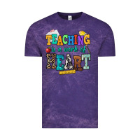 Cloud Purple teaching is a work of heart Vintage Tee - NancyCooperArtShop