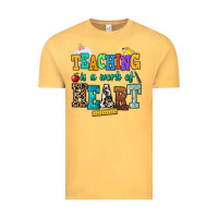 Teaching Is A Work Of Heart Vintage Tee | Teevron