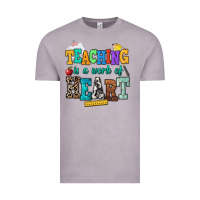 Vintage Zinc teaching is a work of heart Vintage Tee - NancyCooperArtShop