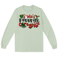 Matcha Santa's Favorite Caregiver Christmas Long Sleeve Tee - LillyAllenDesigns