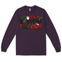 Plum Santa's Favorite Caregiver Christmas Long Sleeve Tee - LillyAllenDesigns