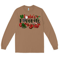 Toasted Coconut Santa's Favorite Caregiver Christmas Long Sleeve Tee - LillyAllenDesigns
