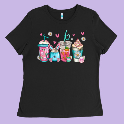 Easter Coffee Ladies Tee Designed By Jasminsmagicworld
