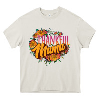 Cream thankful mama Heavy Core Tee - JahusDesignShop