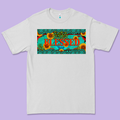 Blessed Turquoise Gemstone Cactus And Sunflower Licanse Plate Premium Tee Designed By Artiststas