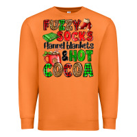 Carrot fuzzy socks flannel blankets and hot cocoa Premium Sweatshirt - OliviaCreatesArt