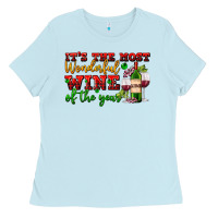 Baby Blue its the most wonderful wine of the year Ladies Tee - AdoDesignShop