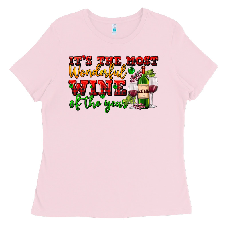 Its The Most Wonderful Wine Of The Year Ladies Tee by AdoDesignShop | Teevron