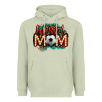 Matcha blessed soccer mom lightbulb letters Heavyweight Hoodie - OliviaCreatesArt