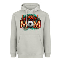 Moon Dust blessed soccer mom lightbulb letters Heavyweight Hoodie - OliviaCreatesArt
