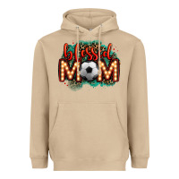 Mushroom blessed soccer mom lightbulb letters Heavyweight Hoodie - OliviaCreatesArt