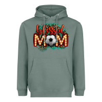 Sage blessed soccer mom lightbulb letters Heavyweight Hoodie - OliviaCreatesArt