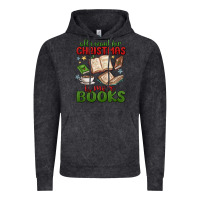 Vintage Black all i want for christmas is more books Vintage Hoodie - MaliasSmallBusiness