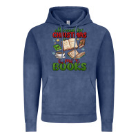 Vintage Denim all i want for christmas is more books Vintage Hoodie - MaliasSmallBusiness