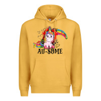 Mustard Au-some Premium Hoodie - CowGirlArtShop