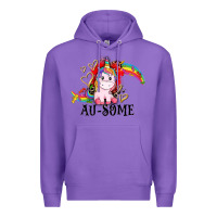 Purple Au-some Premium Hoodie - CowGirlArtShop