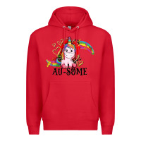 Red Au-some Premium Hoodie - CowGirlArtShop