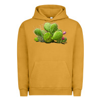 Pigment Peanut Butter Desert Prickly Pear Cactus Urban Hoodie - LillyAllenDesigns