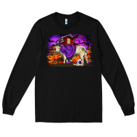 Black Charolais Bull Halloween Long Sleeve Tee - RanaPortraitStore
