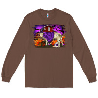 Chestnut Charolais Bull Halloween Long Sleeve Tee - RanaPortraitStore