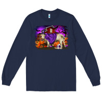 Navy Charolais Bull Halloween Long Sleeve Tee - RanaPortraitStore