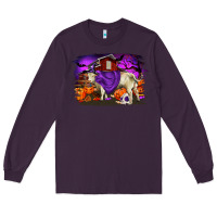 Plum Charolais Bull Halloween Long Sleeve Tee - RanaPortraitStore