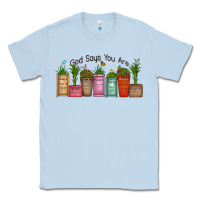 Dusty Blue god says you are unique Classic Tee - MaliasSmallBusiness